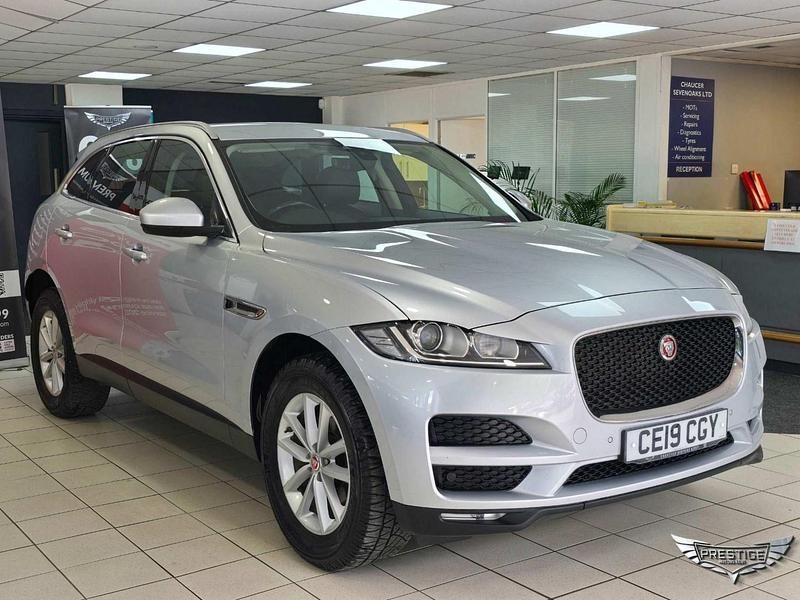 Silver Used 2019 Jaguar F-Pace Prestige SUV | £14,750 (Fair price) - Image 1/4