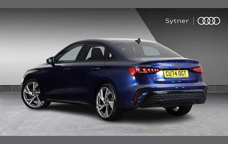 Used Audi A3 Black Edition 147 HP (108 kW) 2024 Blue Sedan