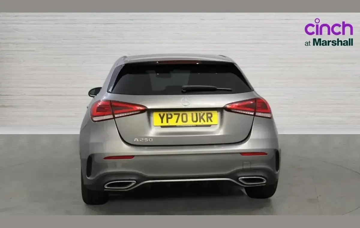 Used Mercedes A250 AMG line 224 HP (164 kW) 2020 Grey Hatchback