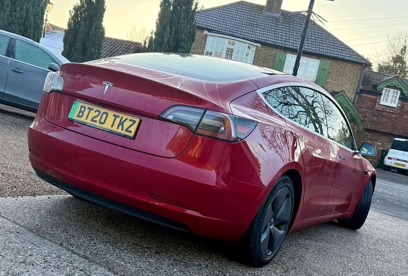 Used Tesla Model 3 Standard Range 366 kW (498 HP) 2020 Red Sedan
