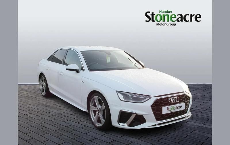 White Used 2020 Audi A4 S-Line Sedan | £20,000 (Good price) - Image 1/4