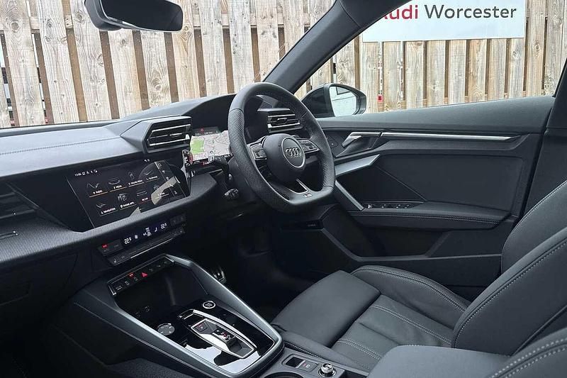 Used Audi A3 Black Edition 150 HP (110 kW) 2025 White Sedan