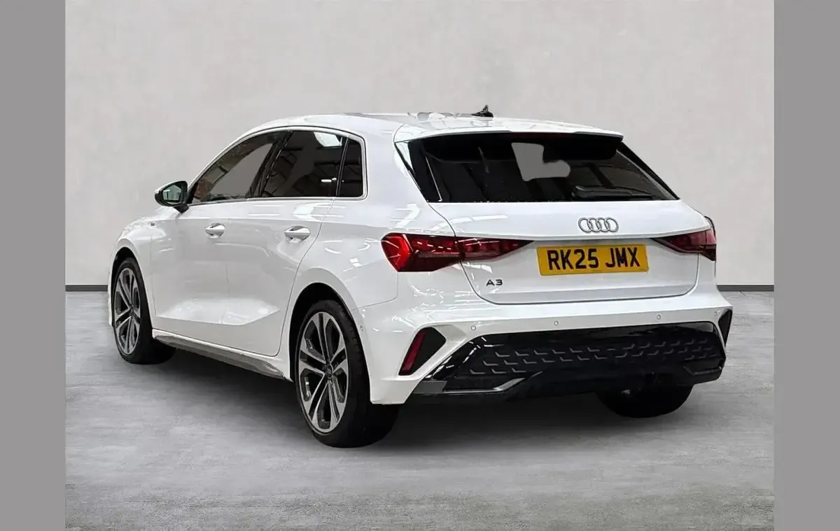 New Audi A3 S-Line 150 HP (110 kW) 2025 White Hatchback