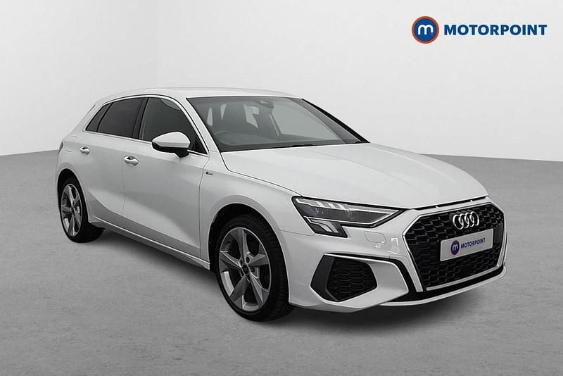White Used 2020 Audi A3 e-tron S-Line Hatchback | £17,849 (Fair price) - Image 1/4