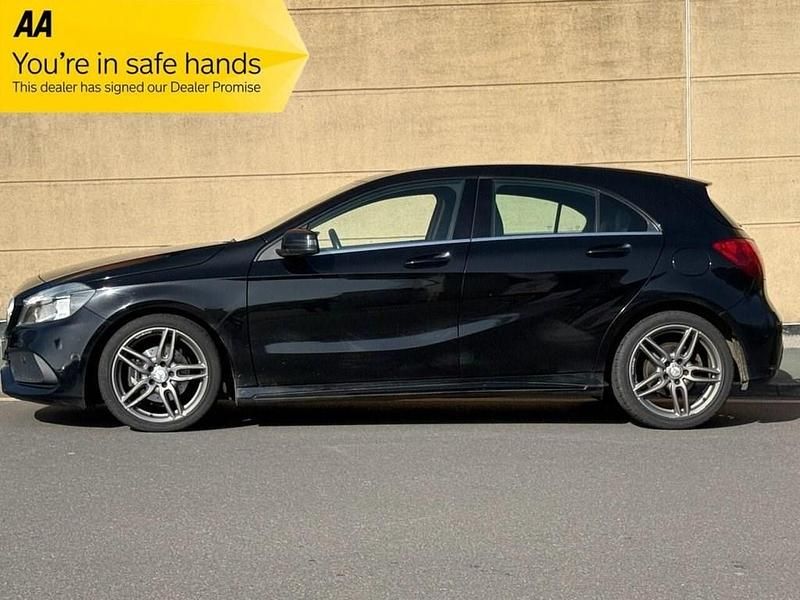 Used Mercedes A200 AMG line 136 HP (100 kW) 2017 Black Hatchback