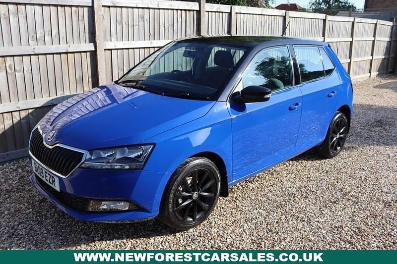 Blue Used 2019 Skoda Fabia Colour Edition Hatchback | £7,597 (Fair price) - Image 1/4