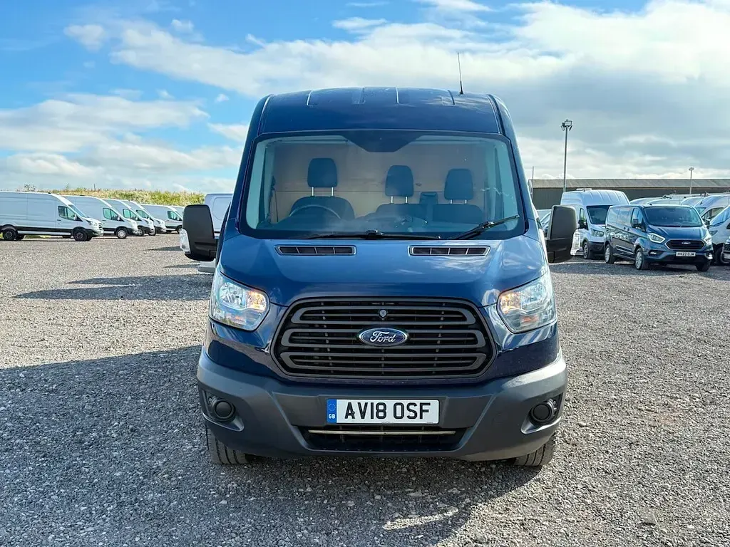 Used Ford Transit 130 HP (95 kW) 2018 Blue Van