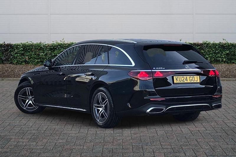 Used Mercedes E220 AMG line 2024 Black Estate