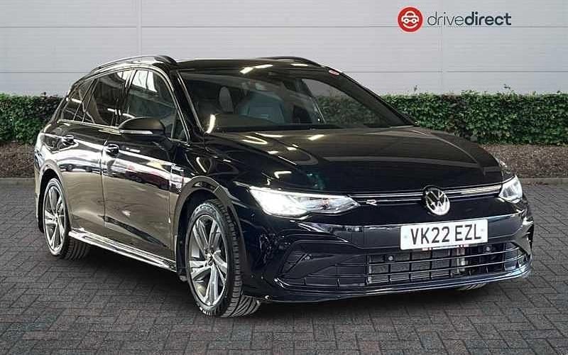 Black Used 2022 VW Golf VIII R-line Estate | £17,700 (Fair price) - Image 1/4