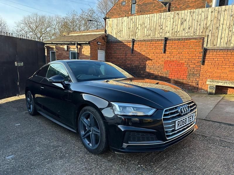 Used Audi A5 S-Line 190 HP (139 kW) 2018 Black Coupe