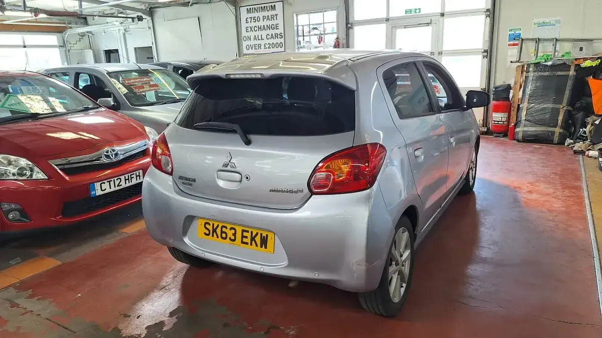Used Mitsubishi Mirage 79 HP (58 kW) 2013 Silver Hatchback