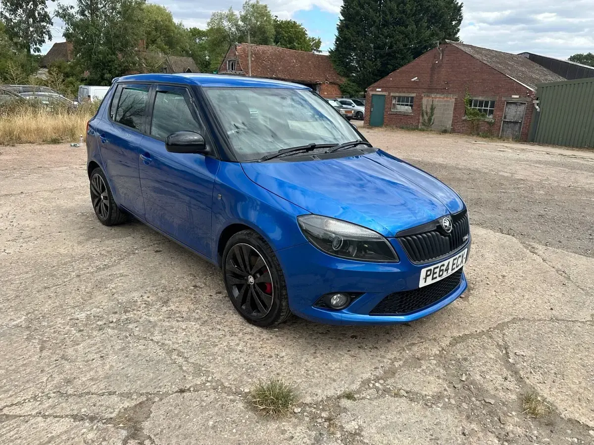 Used Skoda Fabia vRS 180 HP (132 kW) 2014 Blue Hatchback