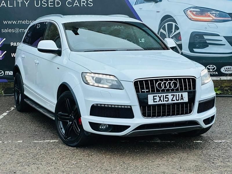 White Used 2015 Audi Q7 S-line plus SUV | £12,700 (Good price) - Image 1/3