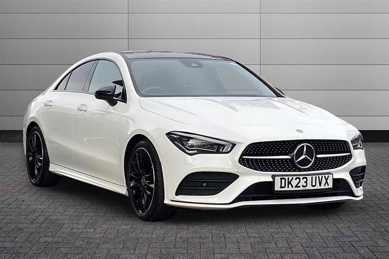 Used Mercedes CLA200 AMG Line Premium Plus 163 HP (119 kW) 2023 Polar white Sedan