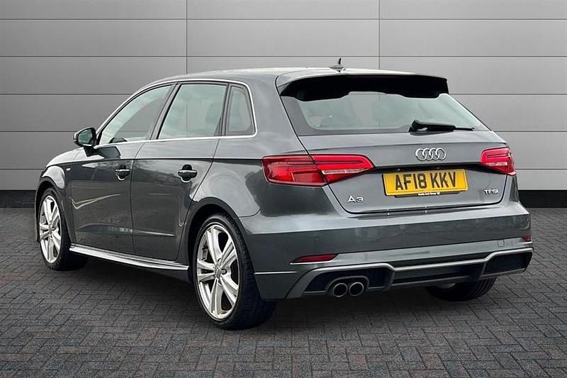 Used Audi A3 S-Line 150 HP (110 kW) 2018 Grey Sedan