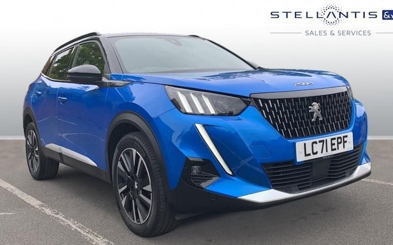 Blue Used 2021 Peugeot 2008 Premium SUV | £15,531 (Fair price) - Image 1/4