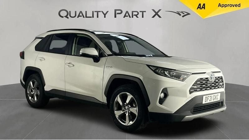 White Used 2021 Toyota RAV4 Hybrid Design SUV | £18,499 (Super price) - Image 1/4