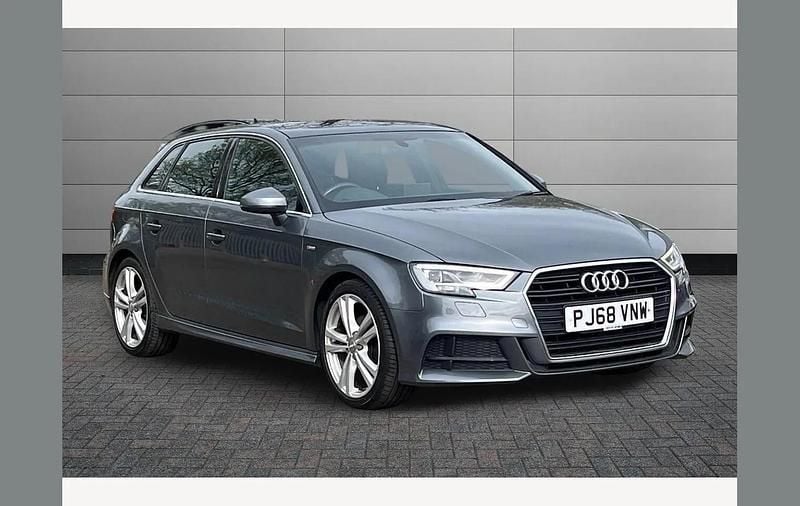 Used Audi A3 S-Line 150 HP (110 kW) 2018 Grey Sedan