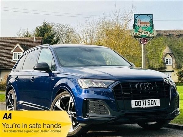 Blue Used 2021 Audi Q7 S-Line SUV | £30,990 (Good price) - Image 1/1