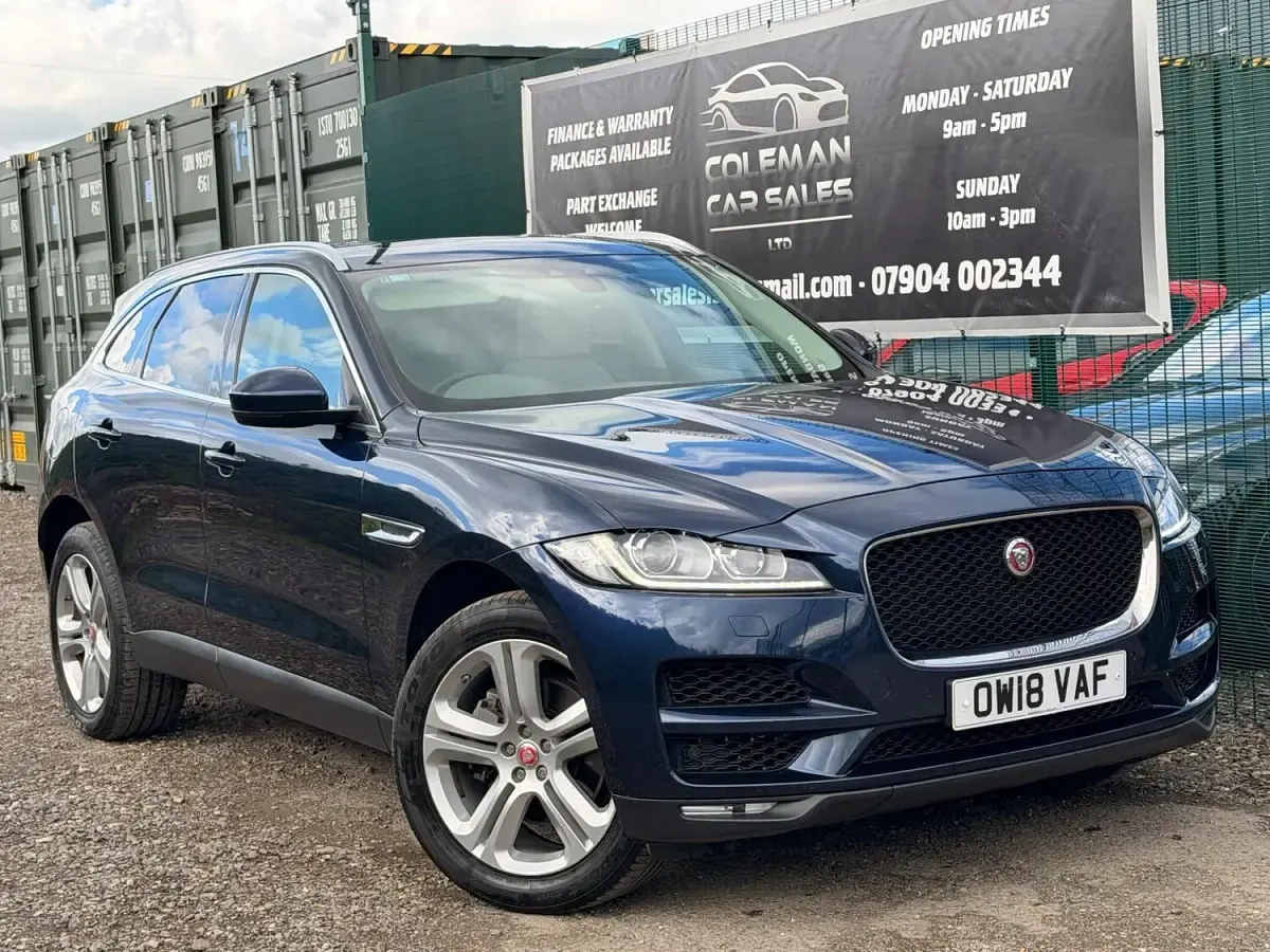 Used Jaguar F-Pace S 300 HP (220 kW) 2018 Blue SUV