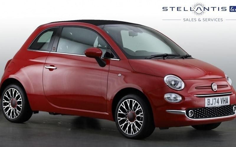 Used 2022 Fiat 500C Red Cabriolet | £14,969 - Image 1/4