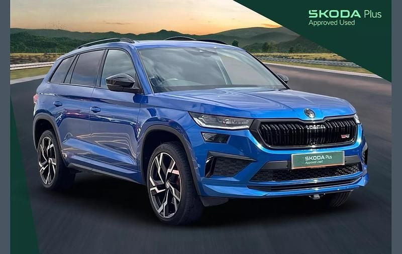 Blue Used 2022 Skoda Kodiaq vRS SUV | £36,484 (A bit pricey) - Image 1/3