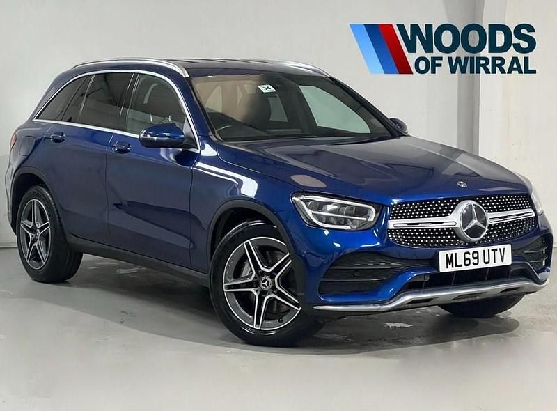 Used Mercedes GLC220 AMG line 194 HP (142 kW) 2019 Blue SUV