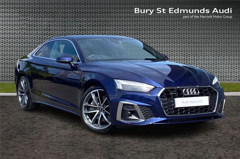 Blue Used 2022 Audi A5 S-Line Coupe | £26,000 (Fair price) - Image 1/4