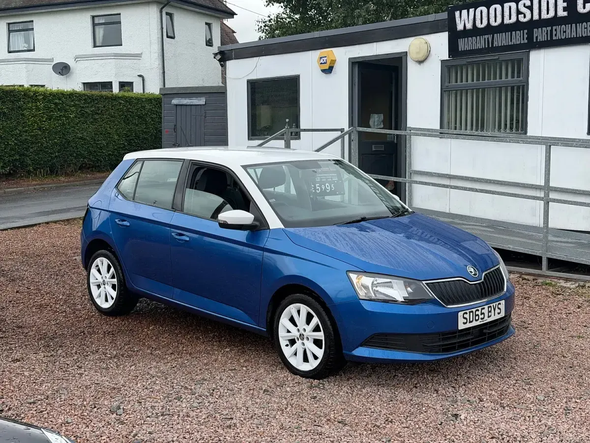 Used Skoda Fabia SE 90 HP (66 kW) 2015 Blue Hatchback