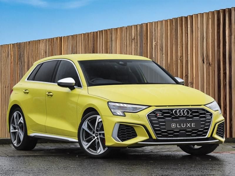 Yellow Used 2023 Audi S3 Sportback Comfort Hatchback | £31,898 (Fair price) - Image 1/4
