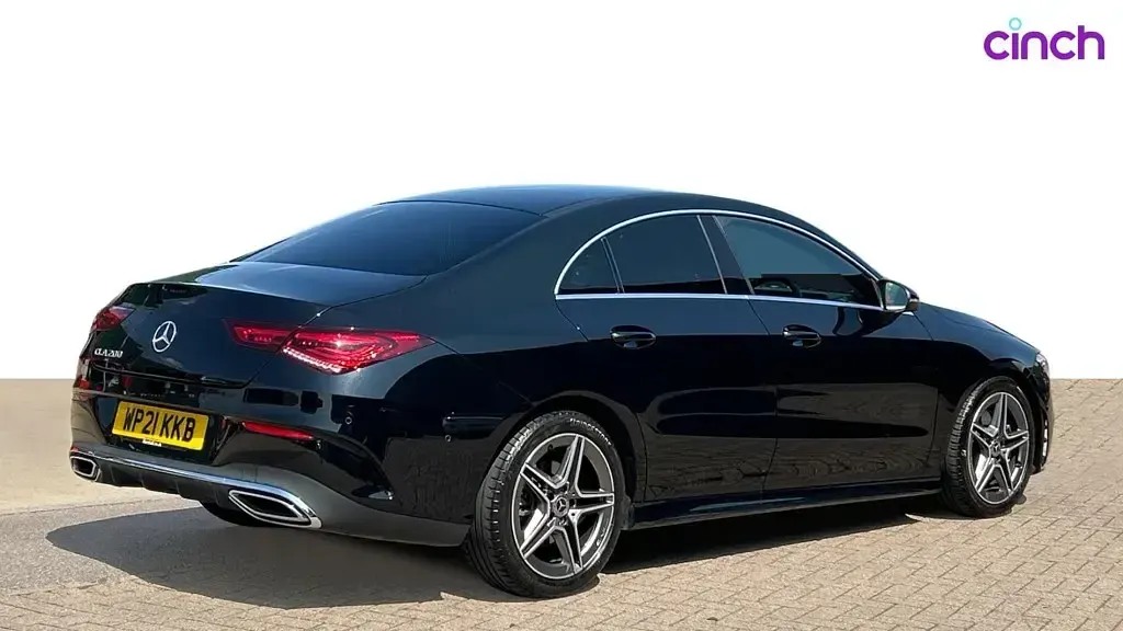 Used Mercedes CLA200 AMG line 161 HP (118 kW) 2021 Black Coupe