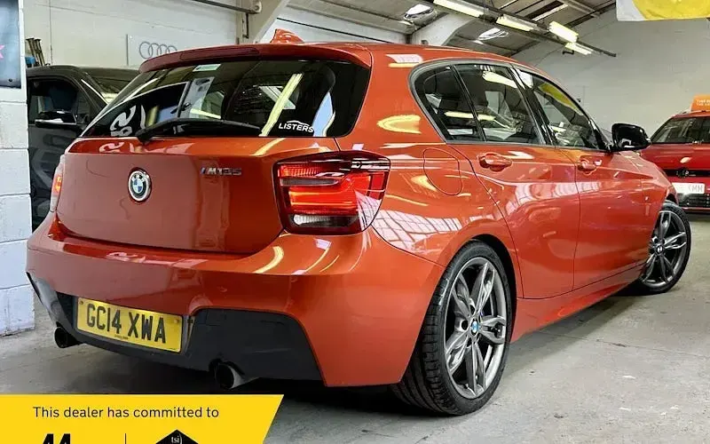 Used BMW M135 M Performance 320 HP (235 kW) 2014 Orange Hatchback