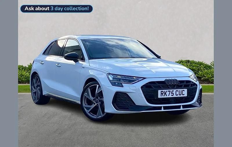 Used Audi A3 Black Edition 150 HP (110 kW) 2025 White Hatchback