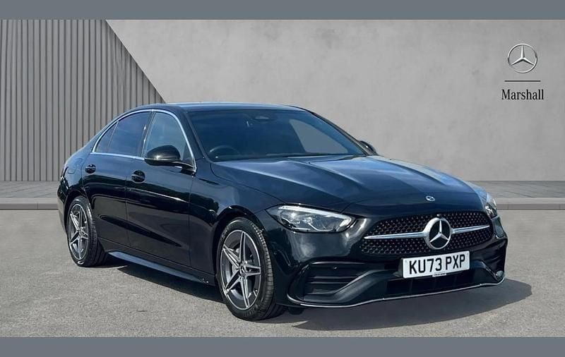 Black Used 2024 Mercedes C200 AMG line Sedan | £27,980 (Good price) - Image 1/4