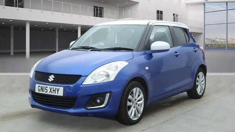 Used Suzuki Swift SZ-L 94 HP (69 kW) 2015 Blue/white Hatchback