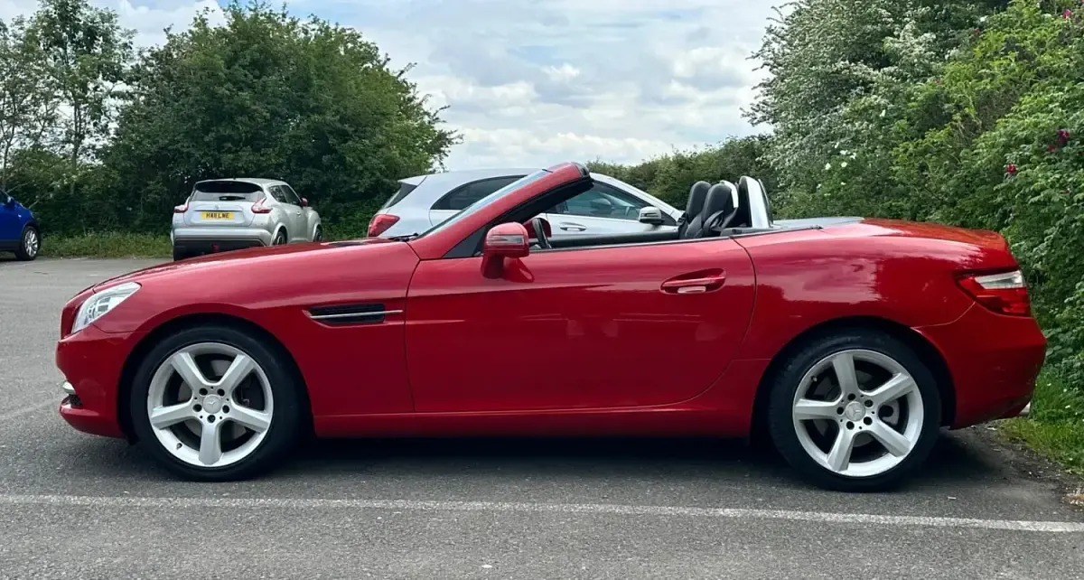 Usado Mercedes SLK250 AMG Edition 1 2011 Rojo Descapotable