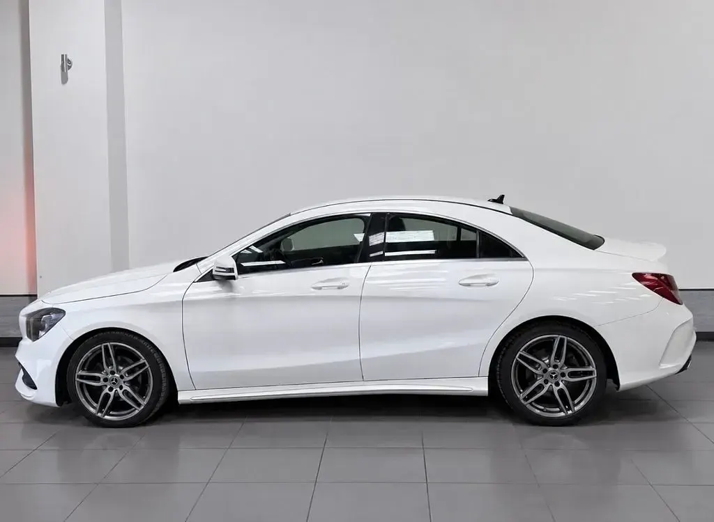 Used Mercedes CLA200 AMG line 156 HP (114 kW) 2018 White Coupe