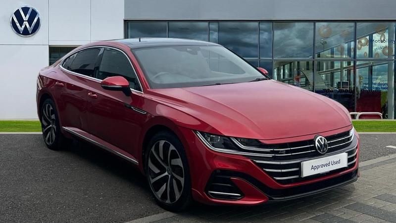 Used VW Arteon R-line 218 HP (160 kW) 2022 Kings red premium metallic