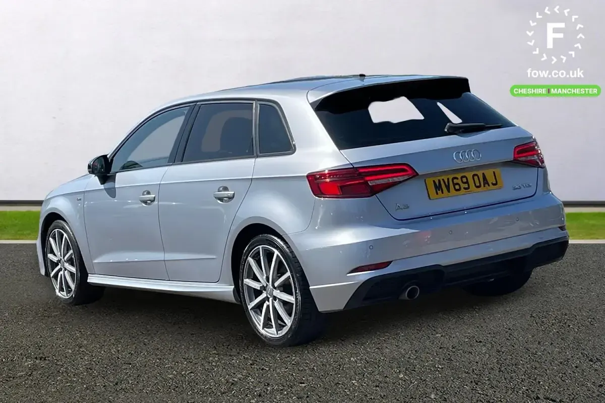 Used Audi A3 Black Edition 2019 Silver Sedan