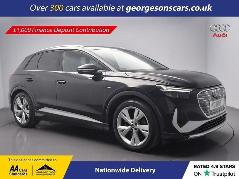 Used Audi Q4 e-tron S-Line 125 kW (170 HP) 2021 Black SUV