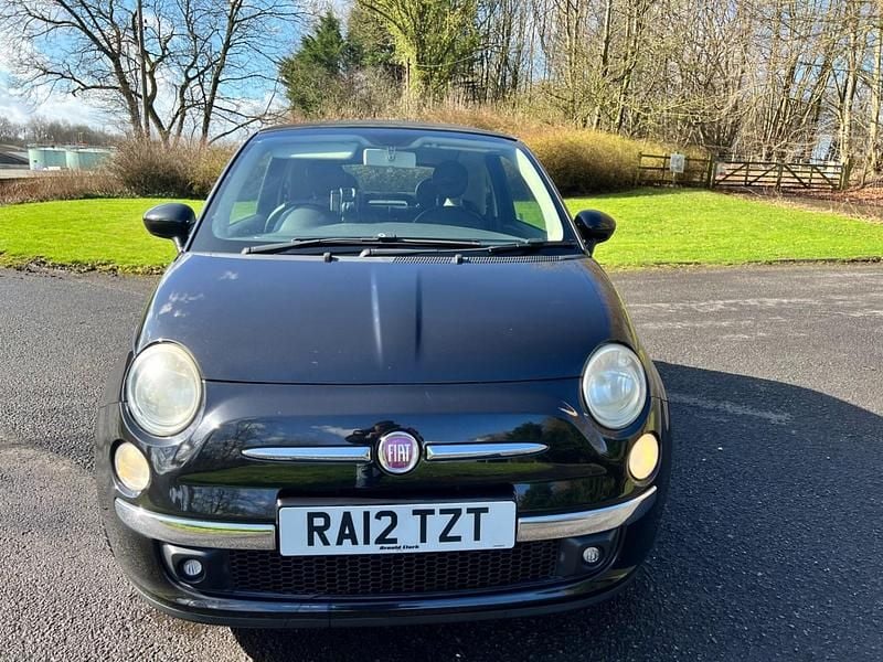 Used Fiat 500 Lounge 2012 Black Cabriolet