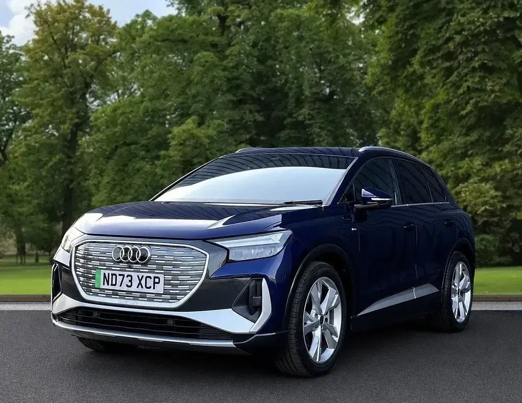 Used Audi Q4 e-tron S-Line 150 kW (204 HP) 2023 Blue SUV
