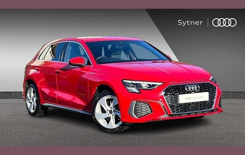 Red Used 2023 Audi A3 e-tron S-Line Hatchback | £23,000 (Fair price) - Image 1/4