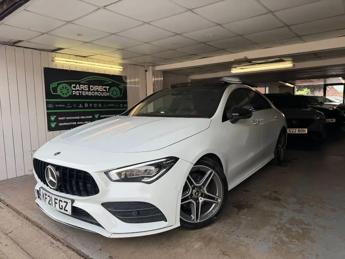 Used Mercedes CLA180 AMG Line Premium Plus 136 HP (100 kW) 2021 White Sedan