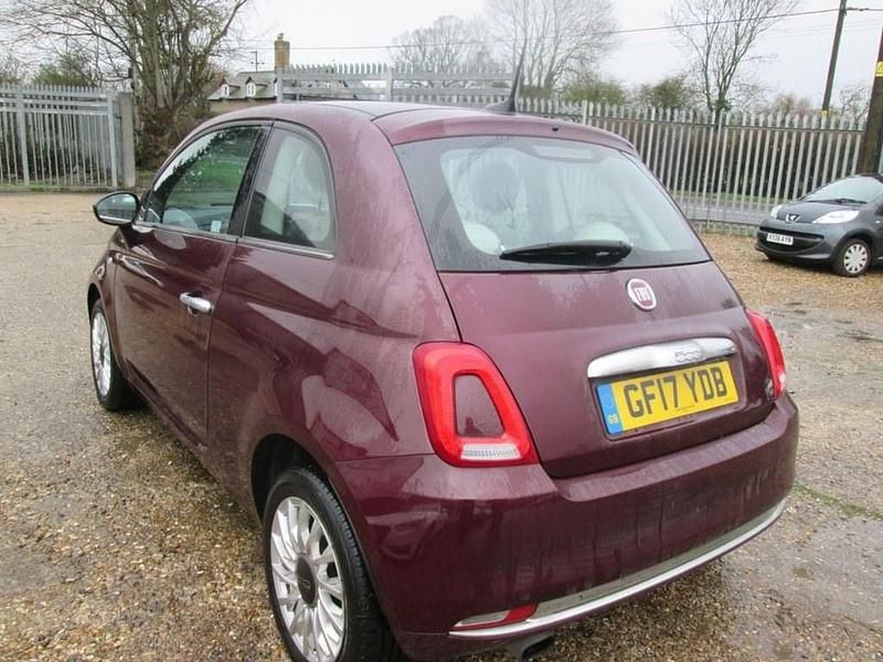 Used Fiat 500 Lounge 69 HP (50 kW) 2017 Red Hatchback