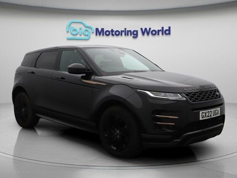 Black Used 2022 Land Rover Range Rover evoque R-Dynamic Estate | £26,200 (Good price) - Image 1/4