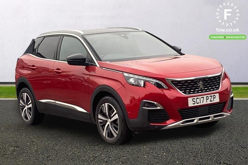 Red Used 2017 Peugeot 3008 GT-line Estate | £10,599 (Fair price) - Image 1/3