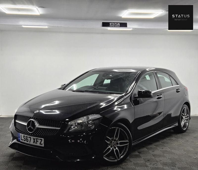 Used Mercedes A200 AMG line 2017 Black Hatchback
