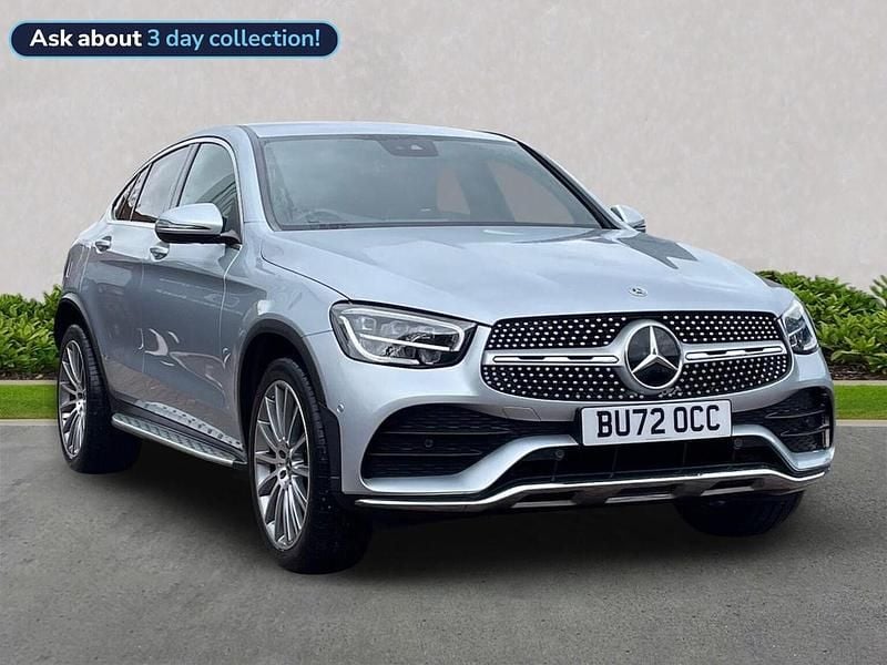 Silver Used 2022 Mercedes GLC220 AMG Line Premium Coupe | £37,299 (Expensive) - Image 1/4