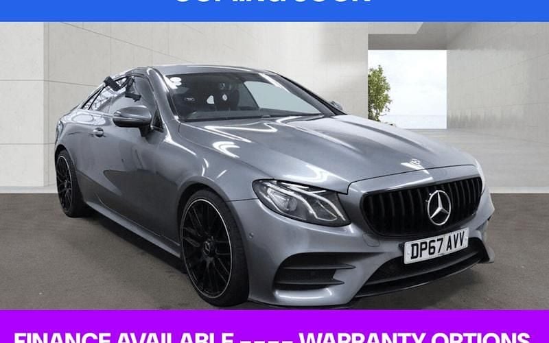 Used Mercedes E220 AMG line 194 HP (142 kW) 2018 Grey Coupe